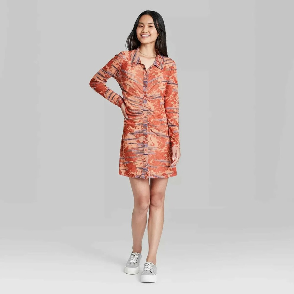 Wild Fable Mesh Dress with Slip Medium